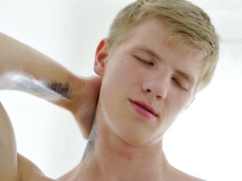 Blonde Boy Jerking Off