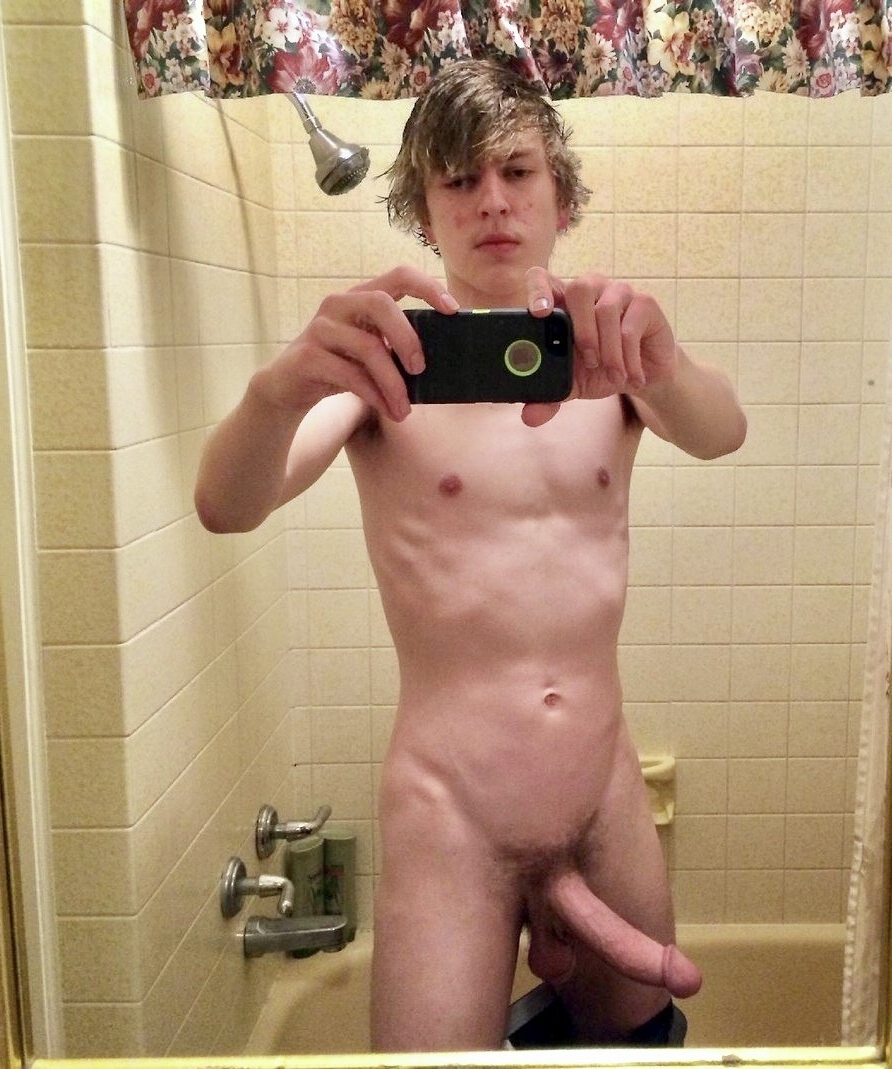 Nude boy with a big cock