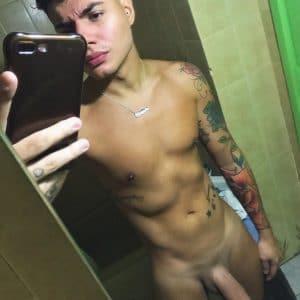 Shaved cock self picture