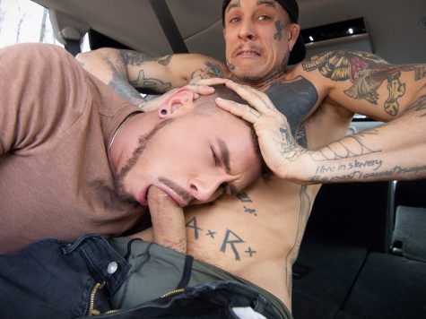 Tattooed men having hardcore gay sex