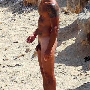 Tattooed Nudist Man